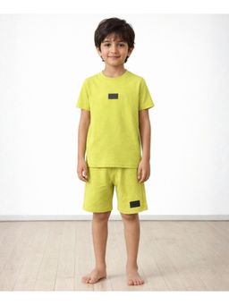ANTHRILO - Yellow Essentials Rugby Boys Sleeepwear T-shirt and Shorts