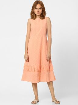 VERO MODA - Women Polka Dots Pink Dress