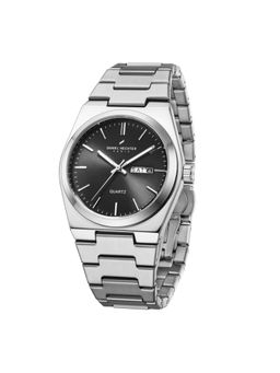 Daniel Hechter - Men Stainless Steel Black Dial Analog Watch - DHM1004 (M)
