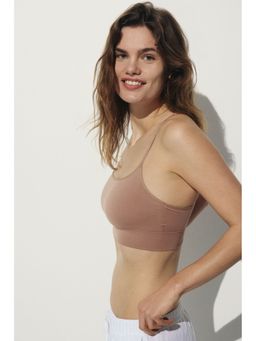H&M - Women Beige Seamless Padded Bralette