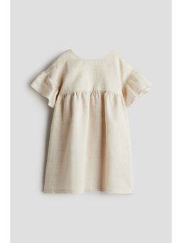 H&M - Girls Beige Linen Dress