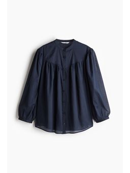 H&M - Women Blue Cotton Blouse