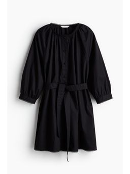 H&M - Women White Picot-Trimmed Dress