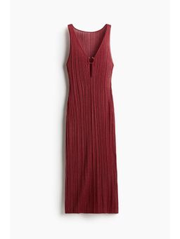 H&M - Women White Rib-Knit Beach Dress