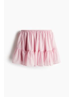 H&M - Women Pink Flounced Mini Skirt