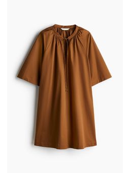 H&M - Women Brown A-Line Cotton Dress