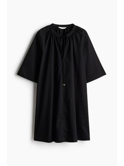 H&M - Women Black A-Line Cotton Dress