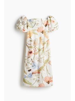 H&M - Women White Off-The-Shoulder Cotton Dress