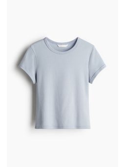 H&M - Women Blue Fitted T-Shirt