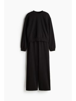H&M - Women Black 2-Piece Sweatshirt