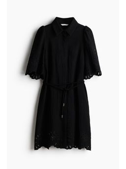 H&M - Women Black Broderie Anglaise Dress