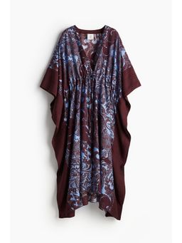 H&M - Women Blue Patterned Kaftan Dress