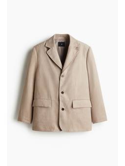 H&M - Men Beige Regular Fit Napped Jacket