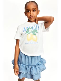 H&M - Girls Blue Tiered Denim Skirt