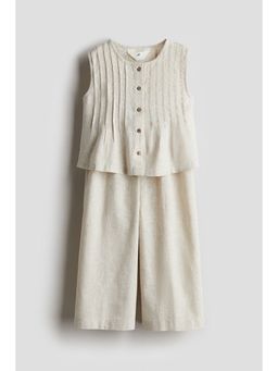 H&M - Girls 2-Piece Linen-Blend Set