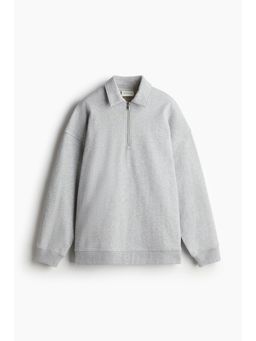 H&M - Women Grey Collared Sports Sweatshirt