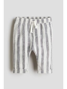 H&M - Boys Grey Linen-Blend Joggers