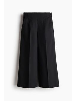 H&M - Women Black Dart-Waist Culottes