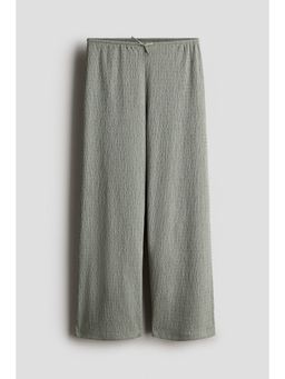 H&M - Girls Green Textu Jersey Trousers