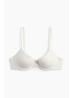 H&M - Women White Cotton Demi Push-Up Bra