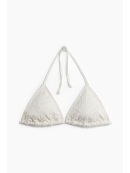 H&M - Women White Padded Triangle Bikini Top