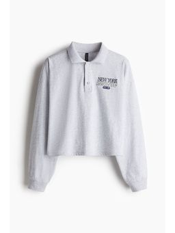H&M - Women Blue Cotton Rugby Shirt