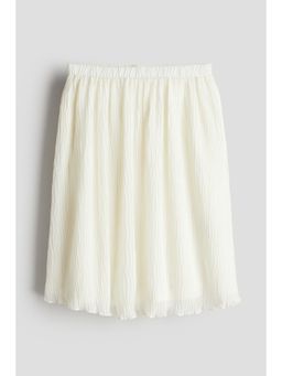 H&M - Girls White Crinkled Skirt