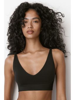 H&M - Women Black Seamless Padded Soft Bra