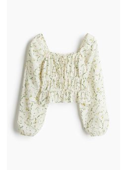 H&M - Girls White Crinkled Blouse