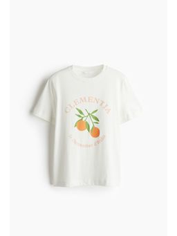 H&M - Boys Beige Printed T-Shirt
