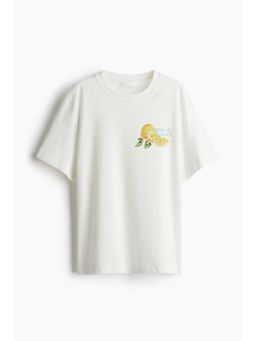 H&M - Boys Beige Printed T-Shirt