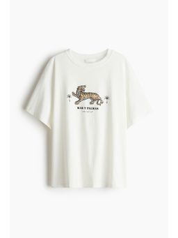 H&M - Women White Oversized T-Shirt