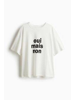 H&M - Women White Oversized T-Shirt