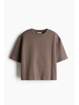 H&M - Women White Boxy Interlock T-Shirt