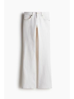 H&M - Women White Fla Low Jeans