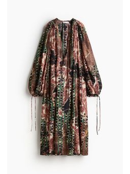 H&M - Women Brown Chiffon Kaftan Dress
