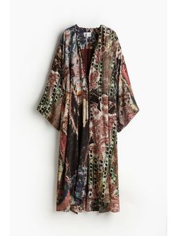 H&M - Women Brown Cra pe Kaftan