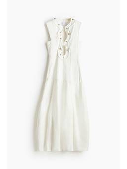 H&M - Women White A-Line Studded Dress