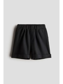 H&M - Boys Black Loose-Fit Cotton Jersey Shorts