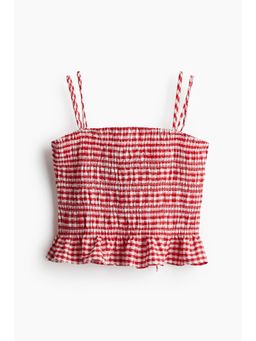 H&M - Women Pink Smocked Strappy Top