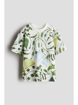 H&M - Boys White Printed T-Shirt