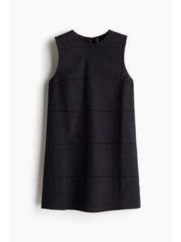 H&M - Women Black Broderie Anglaise Cotton Dress