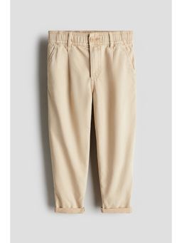 H&M - Boys Beige Loose-Fit Tape Twill Chinos