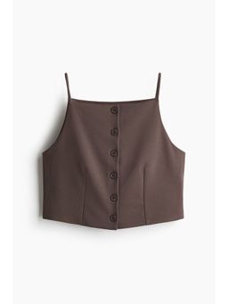 H&M - Women Beige Jersey Waistcoat