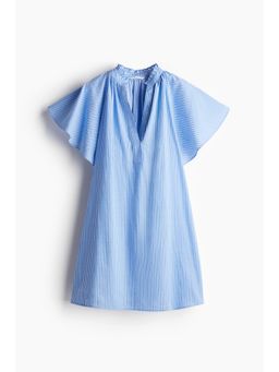 H&M - Women Blue A-Line Muslin Dress