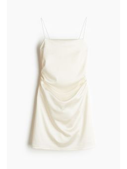 H&M - Women White Draped Slip Dress