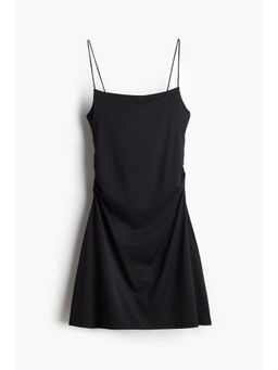 H&M - Women Black Draped Slip Dress