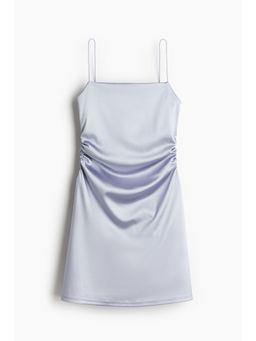 H&M - Women Blue Draped Slip Dress