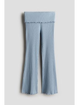 H&M - Girls Blue Fla Jersey Trousers