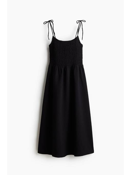 h&m black smock dress Buy Women Tie-Strap Smocked (XXS) Online Features a boat neck MAXI DRESS Happy birthday, Mr President: Color:Nightshade